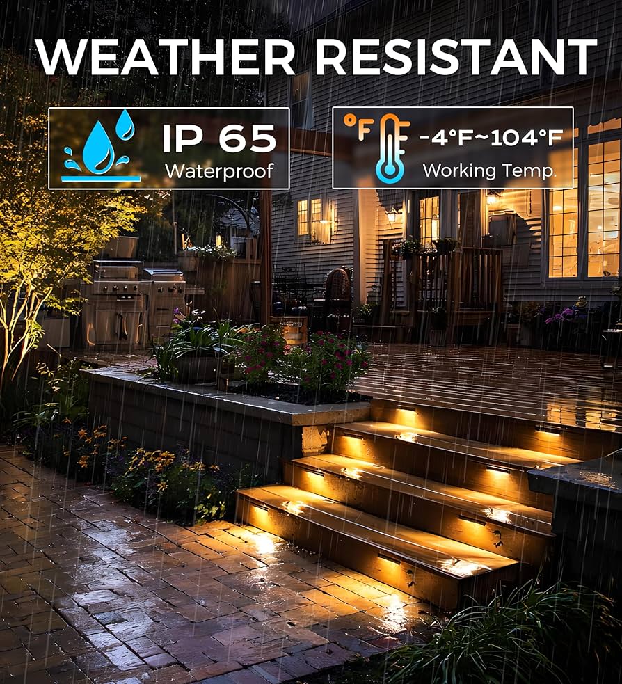 CLOUDY BAY [6 Pack] 7 Inch 12V-15 VAC/DC Low Voltage Hardscape