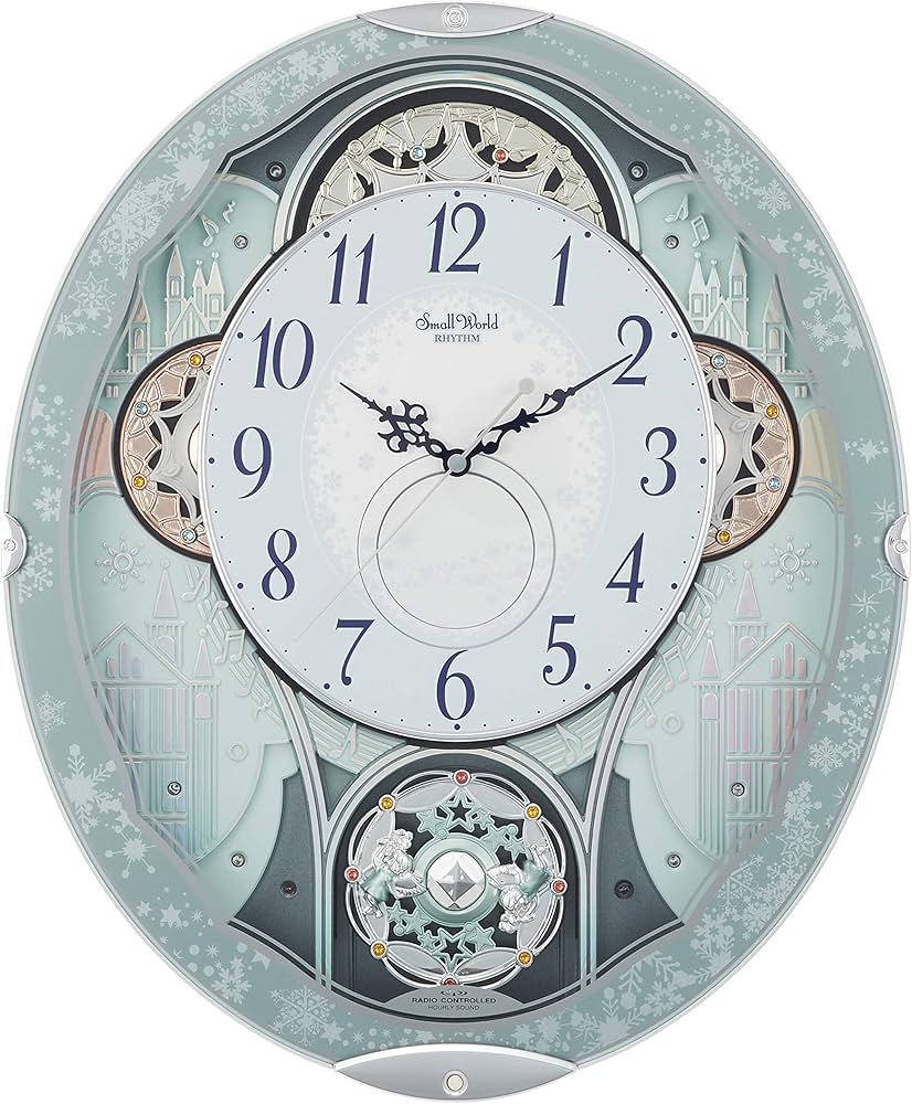 Amazon.co.jp: リズム(RHYTHM) 掛け時計 電波時計 アナログ からくり