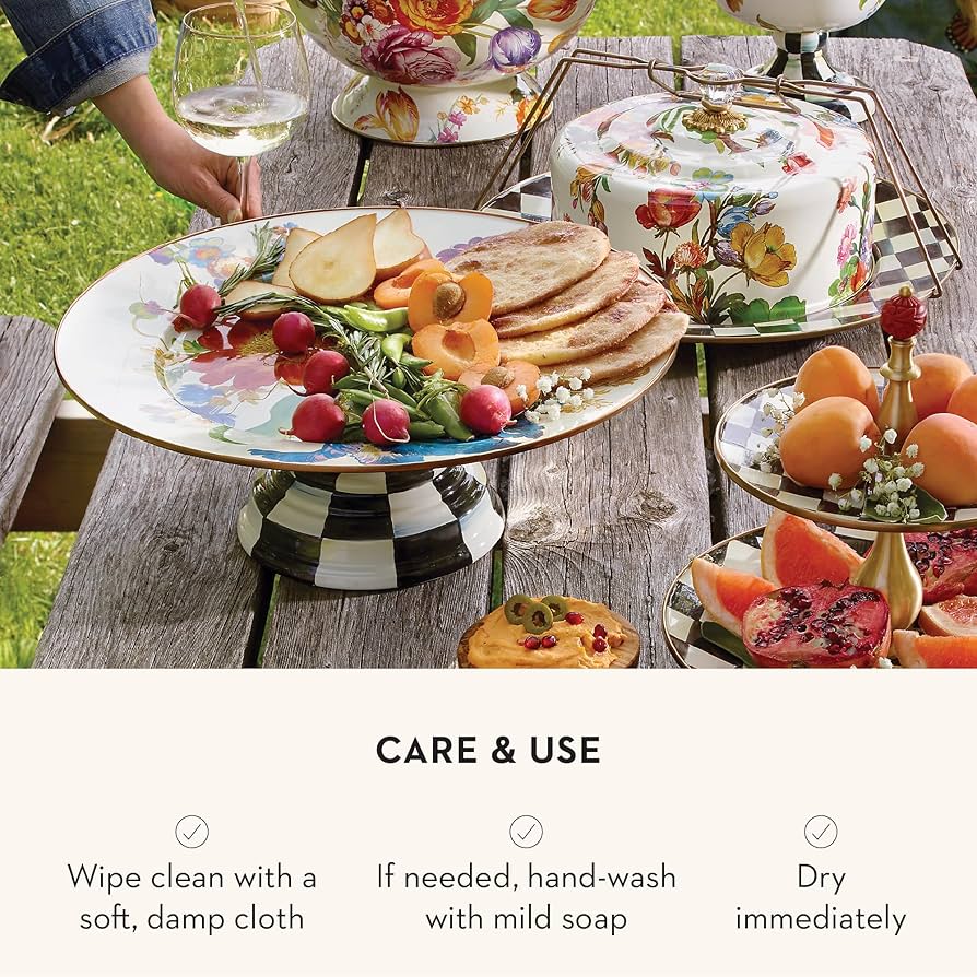 MACKENZIE-CHILDS Aurora ラージケーキスタンド MACKENZIE-CHILDS