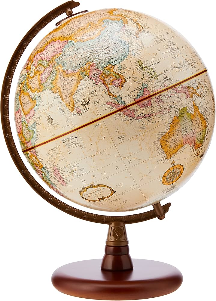 Amazon.com: Replogle Globes Quincy Globe, Antique English, 9-Inch