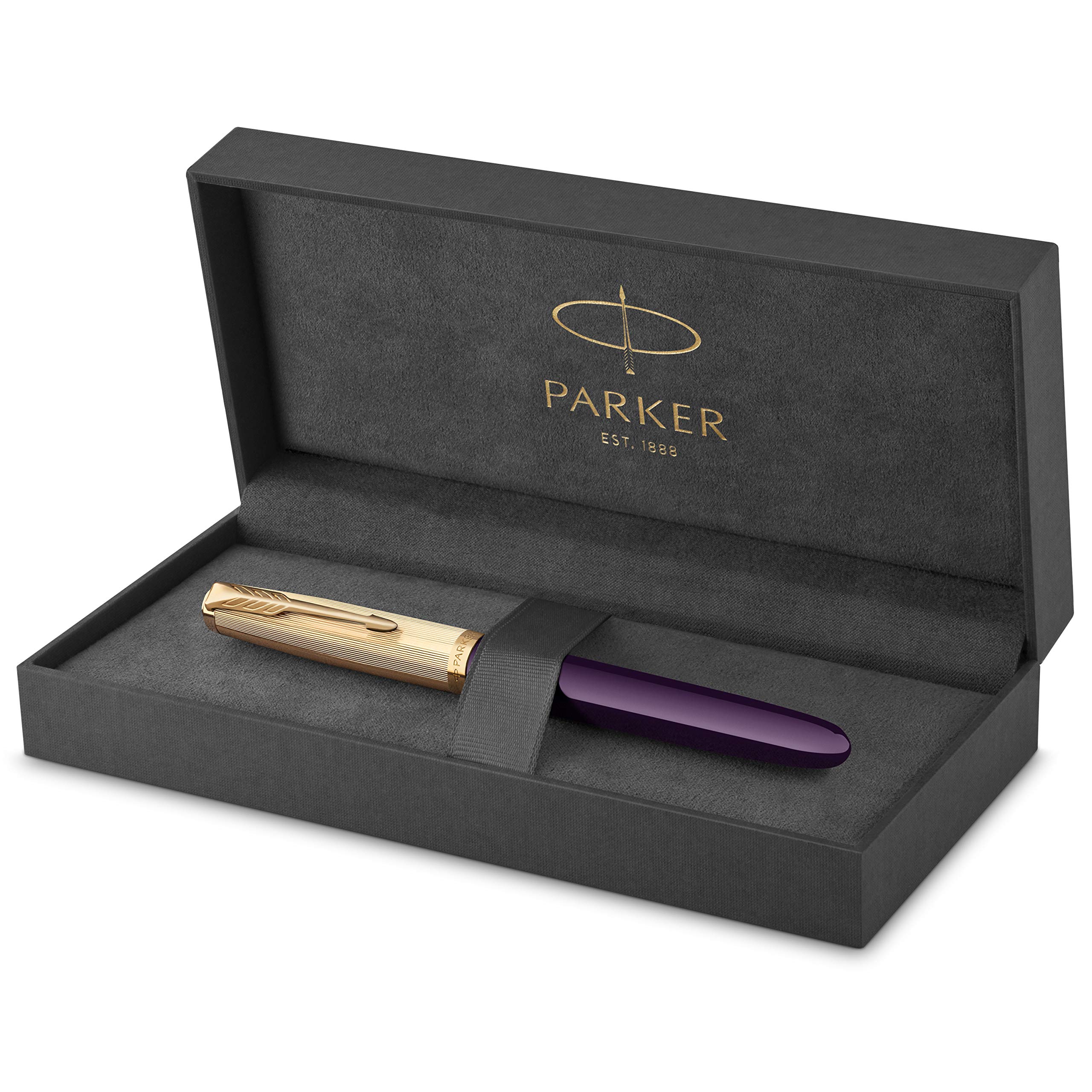 Amazon | PARKER パーカー 万年筆 51 プレミアム プラムGT 細字 18金