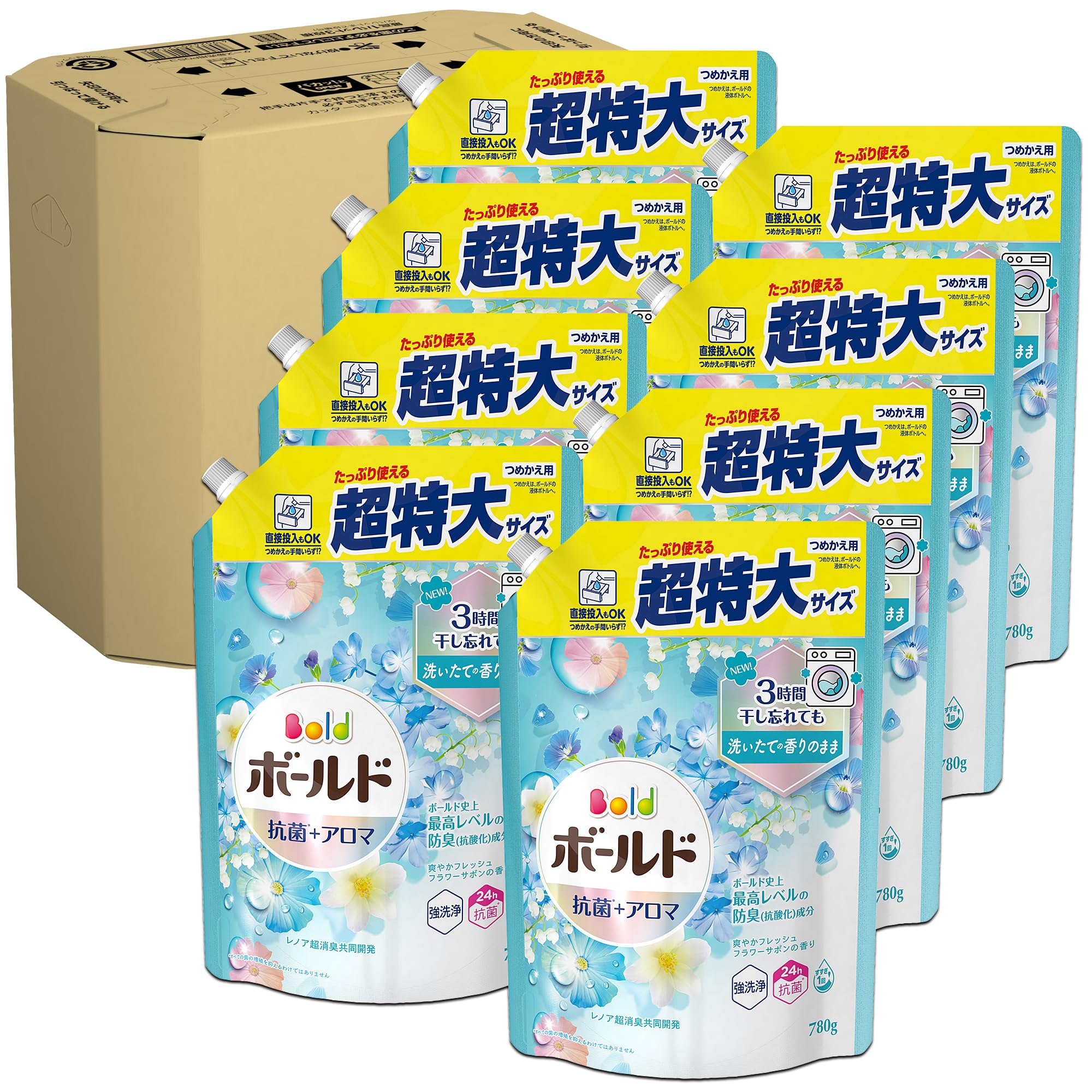 Amazon.co.jp: Bold ボールド 洗濯洗剤 液体 フレッシュフラワーサボン