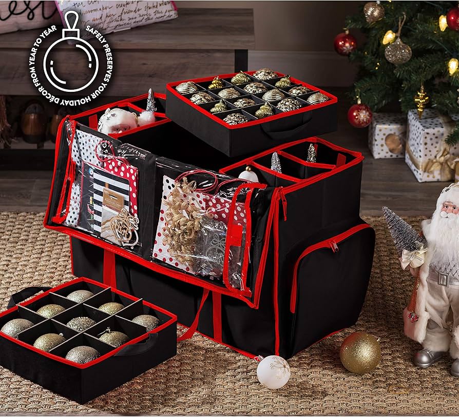 Amazon.com: ZOBER All in One Christmas Ornament Storage Box