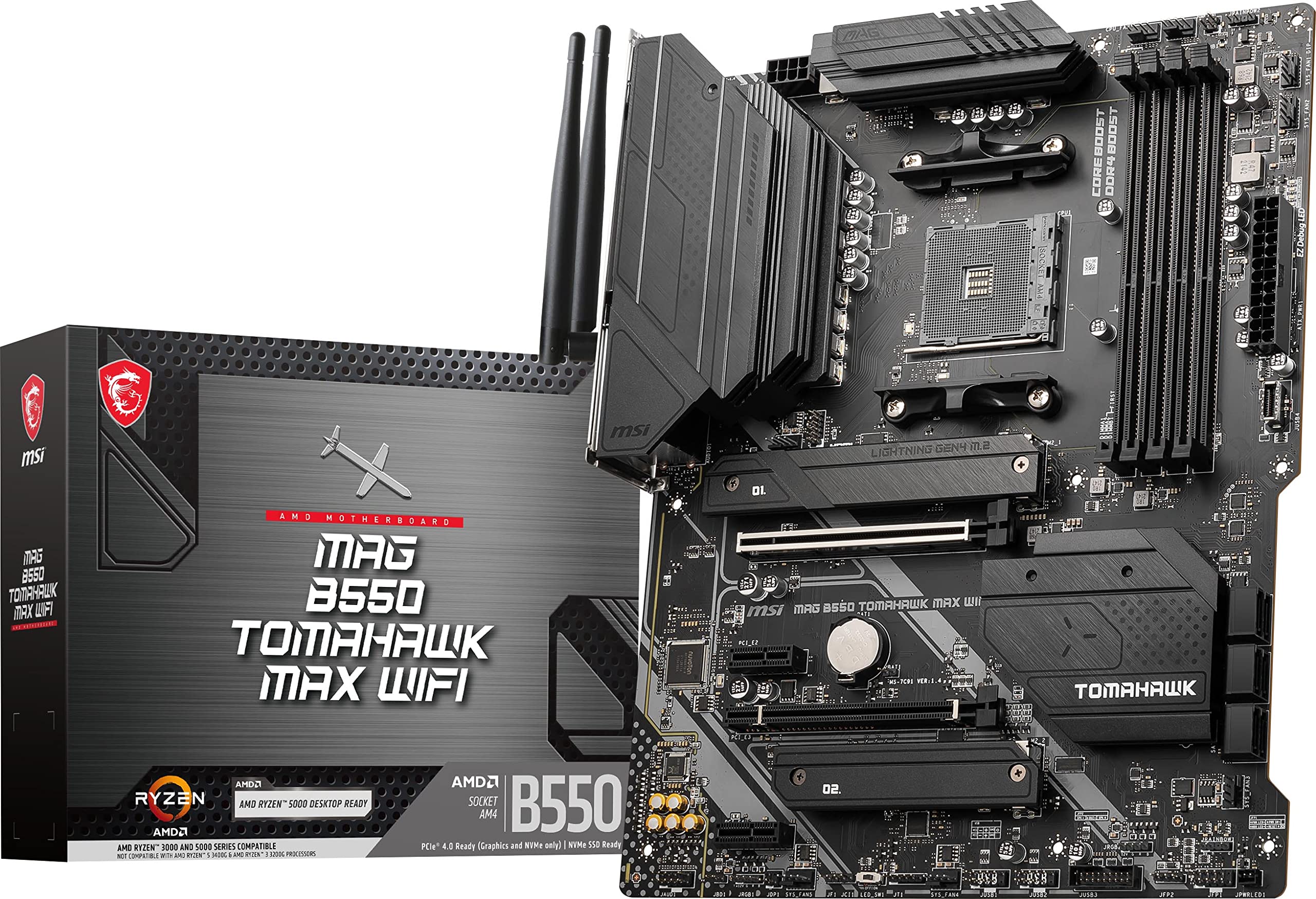Amazon.com: MSI MAG B550 Tomahawk MAX WiFi Gaming Motherboard (AMD