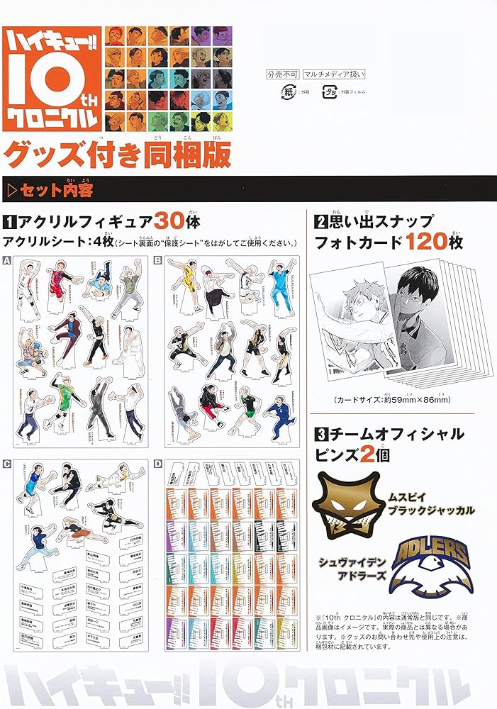 ハイキュー!! 10thクロニクル グッズ付き同梱版 (愛蔵版コミックス