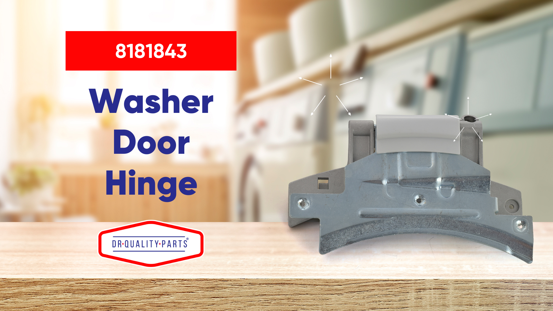 Amazon.com: DR Quality 8181843 Parts Washer Door Hinge - WP8181843