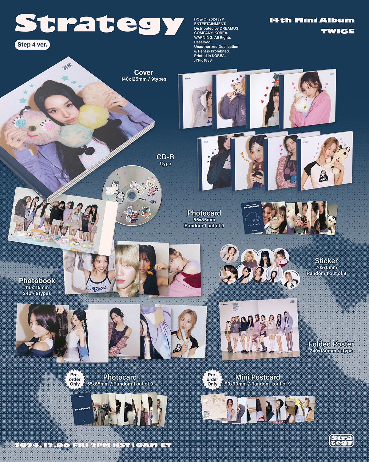 TWICE 14th Mini Album STRATEGY (Step 4 ver.) | JYP SHOP