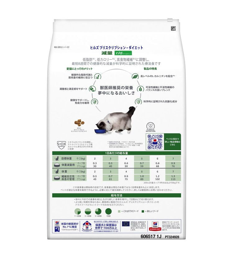 ヒルズ 療法食 猫 猫用 r/d チキン 4kg プリスクリプション 食事療法食