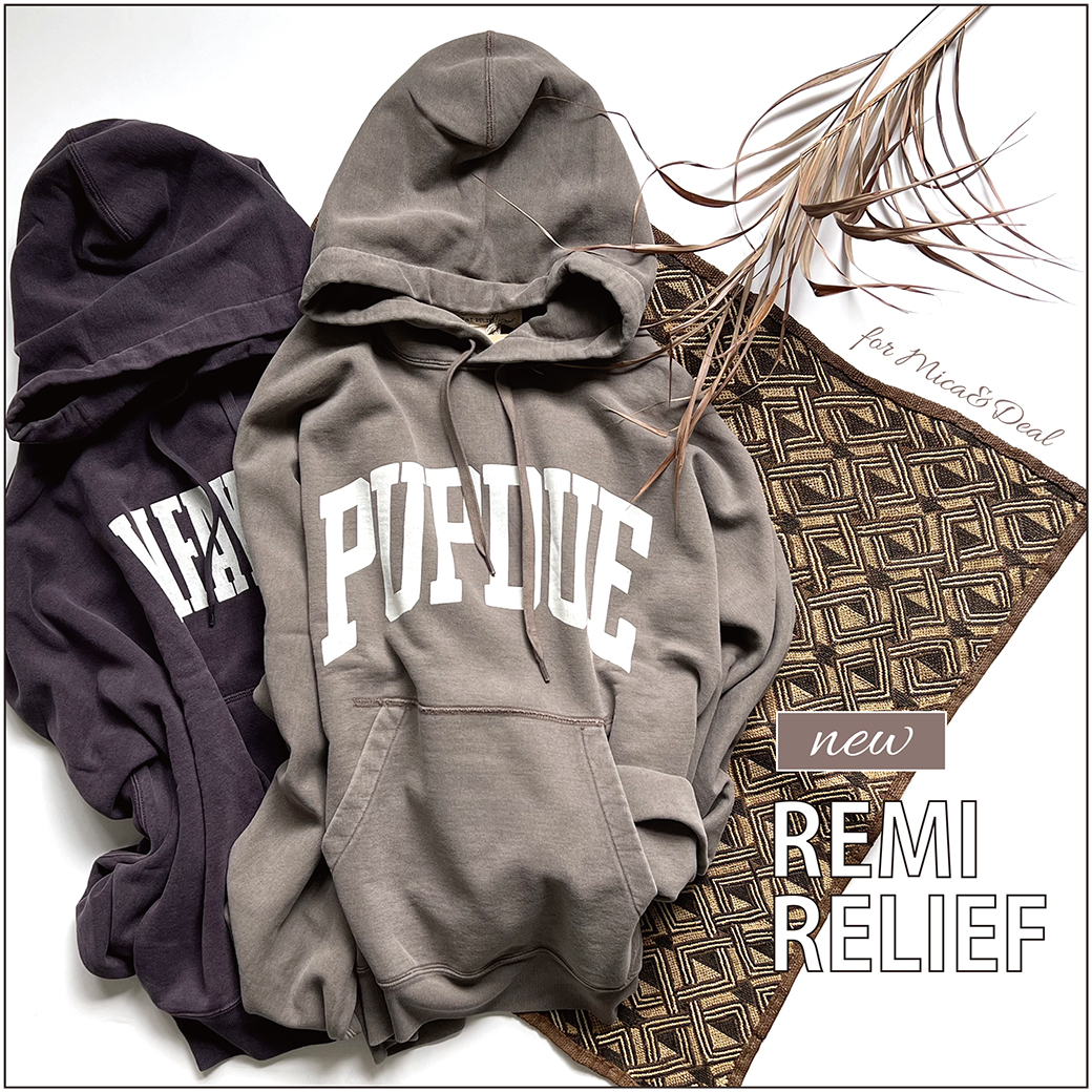 REMI RELIEF】別注パーカー登場！ | MICA&DEAL ONLINE STORE