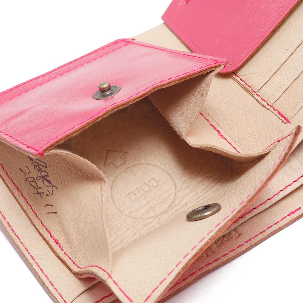 eb・a・gos[エバゴス]二つ折りサイフ シャイニー（ステッチ） 34630