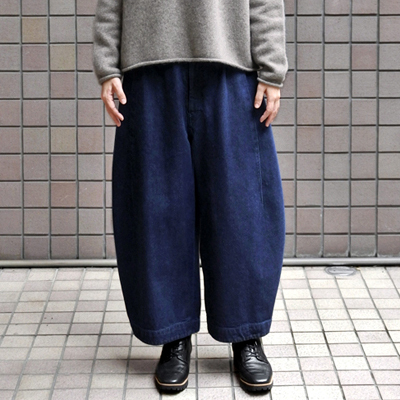 FACTORY（ファクトリー） / 綿デニム（インディゴ）コクーンワイド