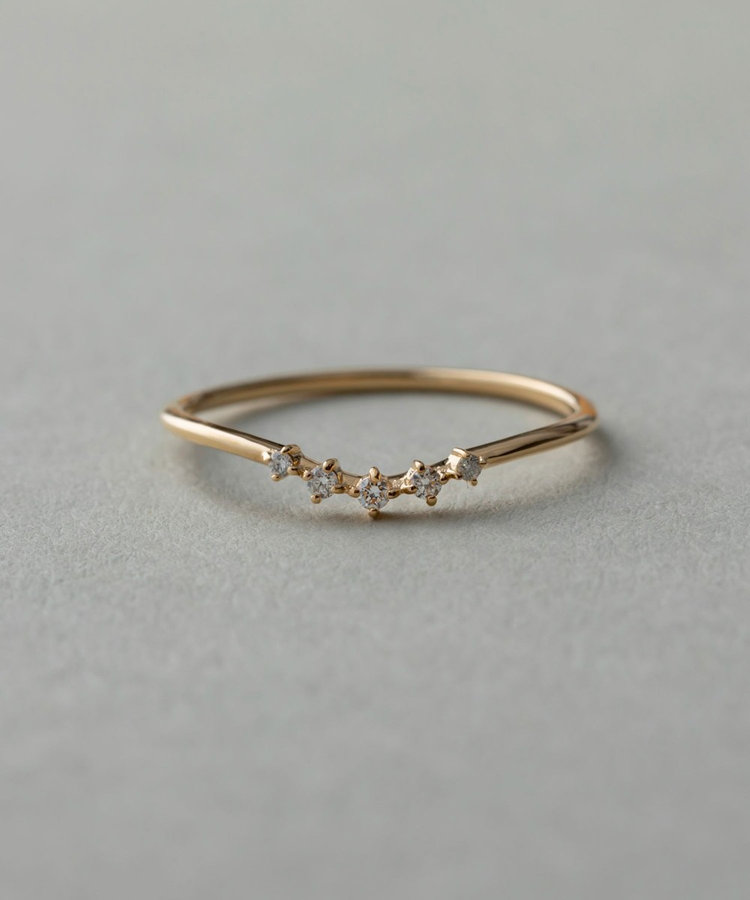 レイヤード] K18YG ダイヤモンド リング（230716） ｜ women