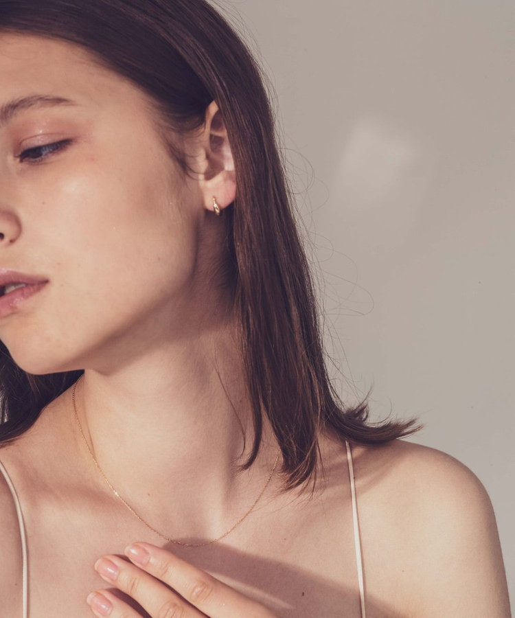 K18YG ミラーカットチェーン ネックレス（261052） ｜ women