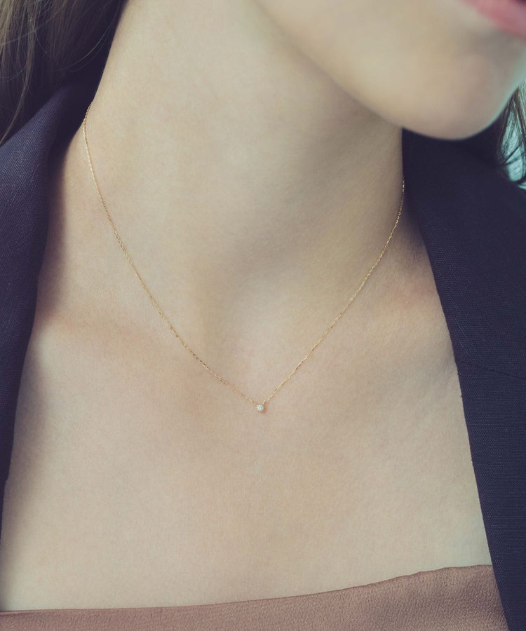 レイヤード] K18YG ダイヤモンド ネックレス（261071） ｜ women