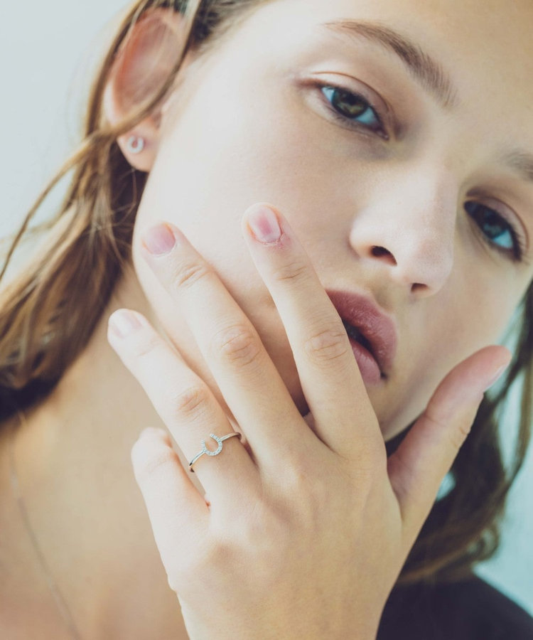 PT900 ホースシュー ダイヤモンド リング（430719） ｜ women