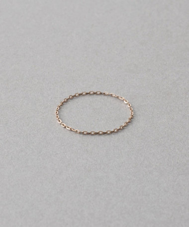 レイヤード] K18MPG ミラーカットチェーンリング（610435） ｜ women