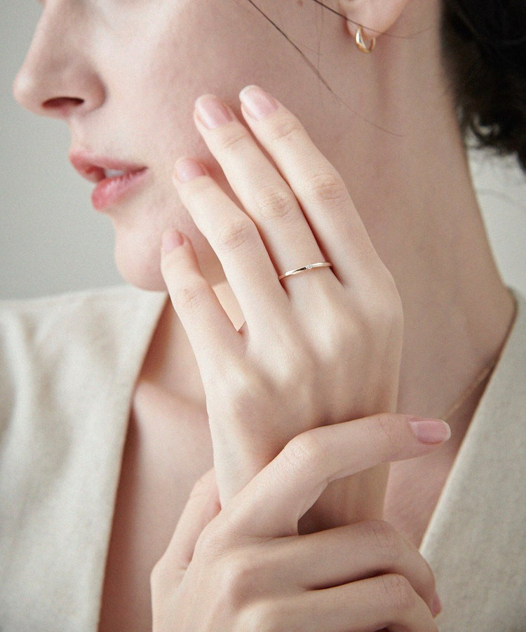 レイヤード] K10YG ダイヤモンド リング（721185） ｜ women