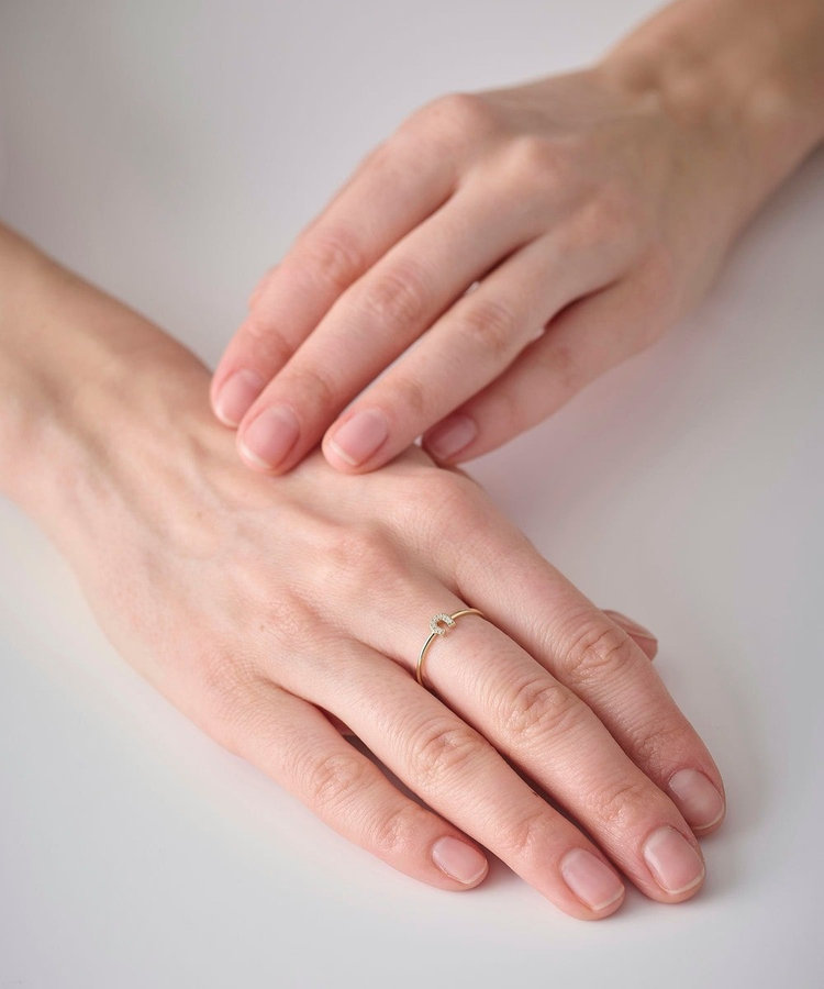 K10YG ダイヤモンド ホースシュー リング（721187） ｜ women