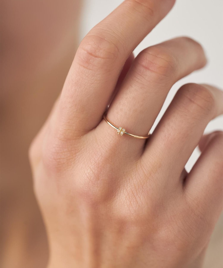 レイヤード] K10YG ダイヤモンド リング（721221） ｜ women