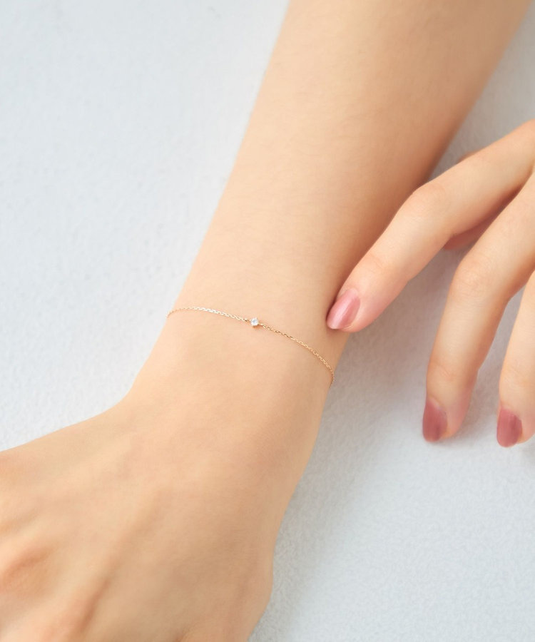 レイヤード] K10YG ダイヤモンド ブレスレット（750512） ｜ women