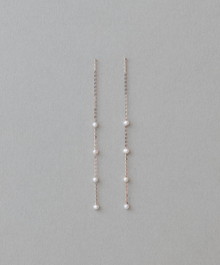 ミストピンク] K10MPG パール ピアス（771539） ｜ women（ウィメンズ