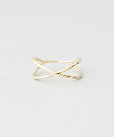 K10YG クロス ピンキーリング（031340） ｜ women（ウィメンズ