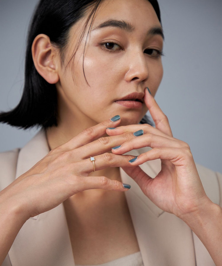 オパール] K10YG リング スクエア（032516） ｜ women（ウィメンズ