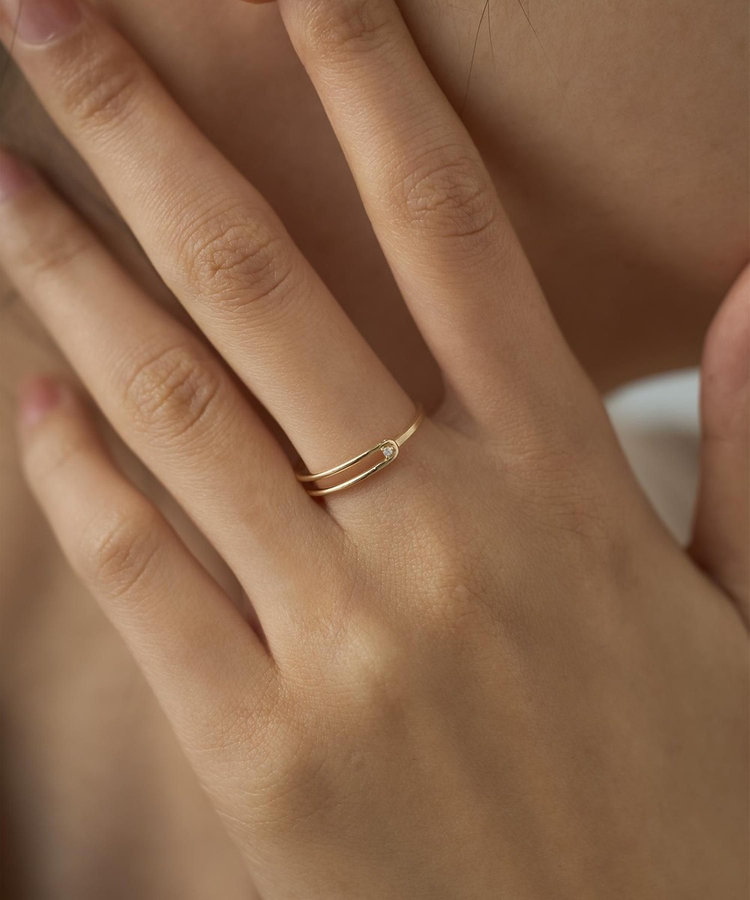 レイヤー] K10YG リング ダイヤモンド（032522） ｜ women（ウィメンズ