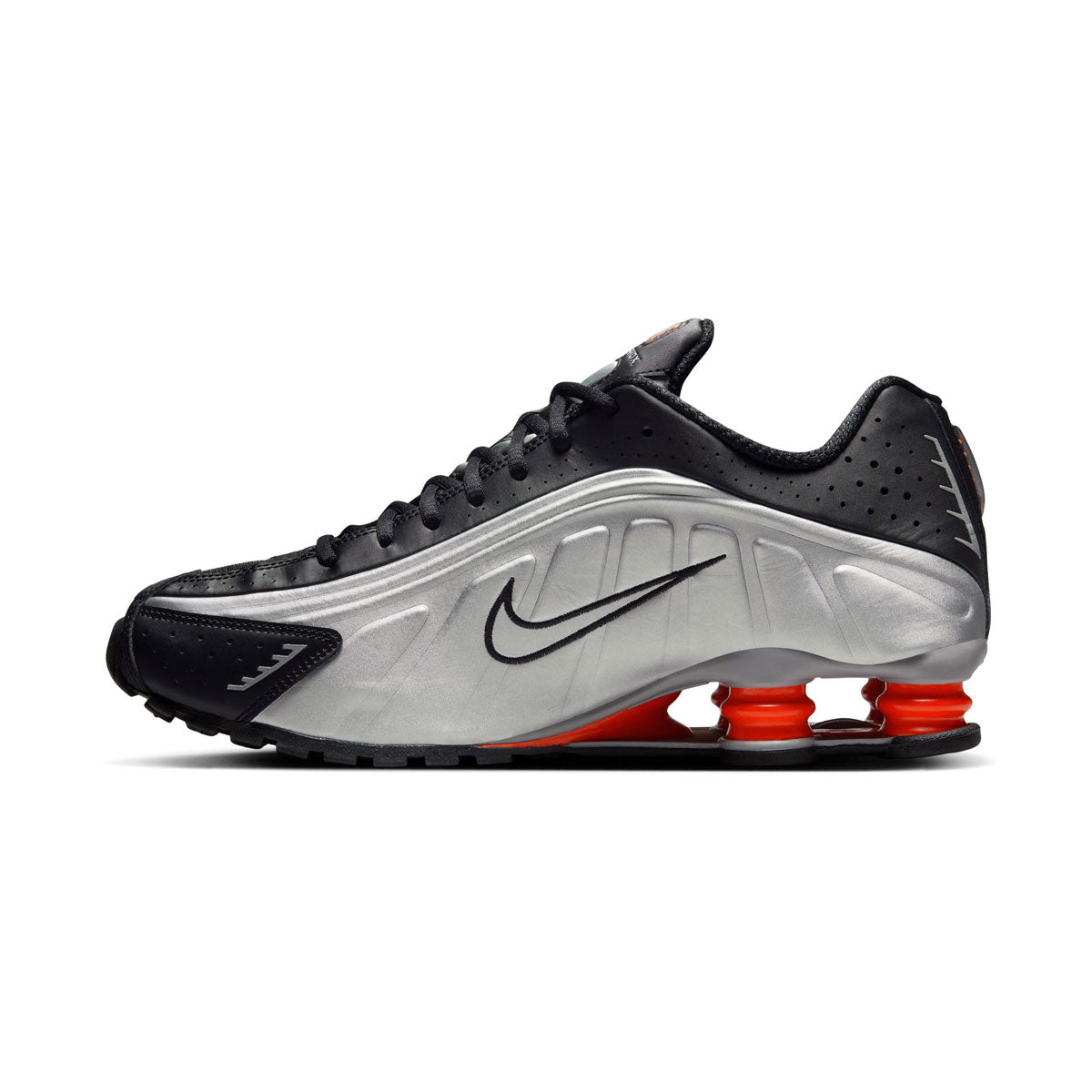 Shop Nike Shox R4 'Black Metallic Silver' Men's Shoes