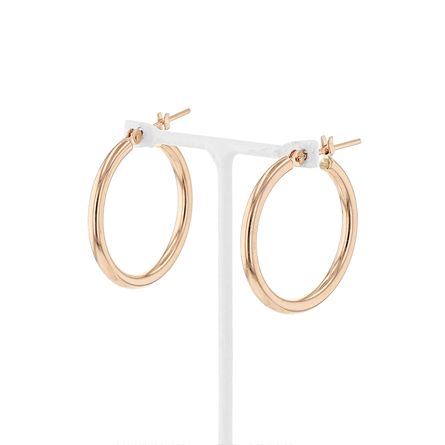 K18 ピンクゴールド フープ ピアス（20mm） – Milluflora | ミル