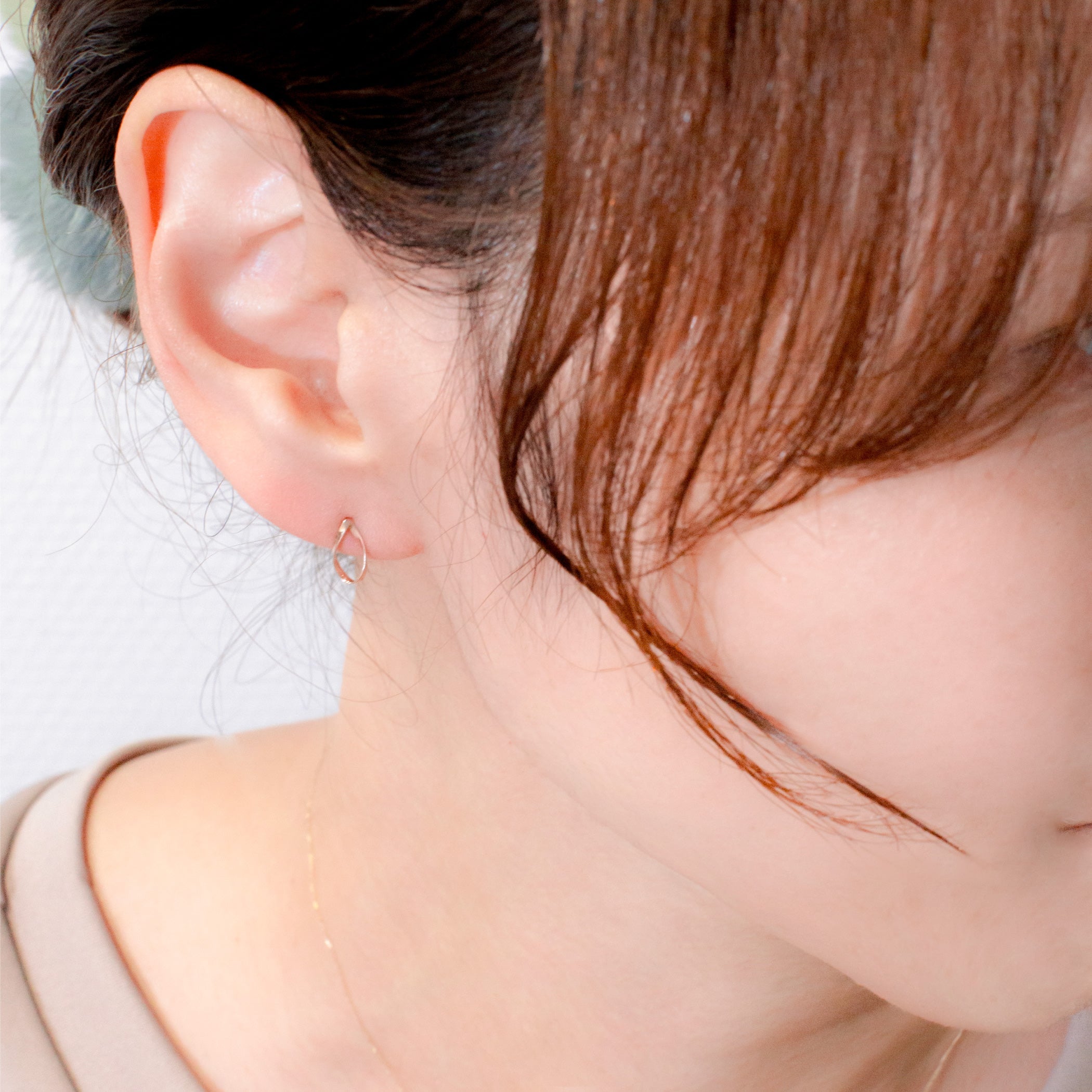 K10 ピンクゴールド しずく ピアス – Milluflora | ミルフローラ