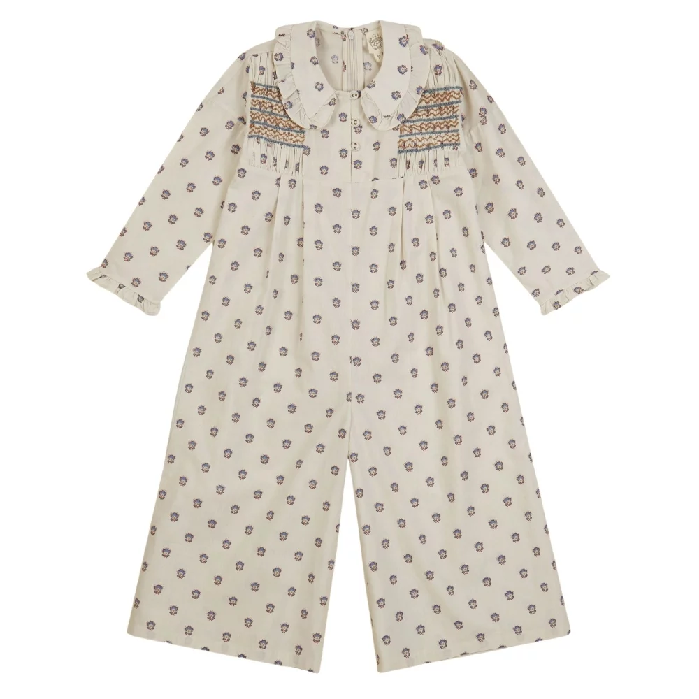 Apolina Dahlia jumpsuit snowdrop calico floral