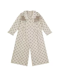 Apolina Dahlia jumpsuit snowdrop calico floral