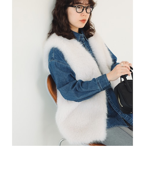 フェイク ファー ベスト（S～M）｜ビーミングライフストアバイビームス