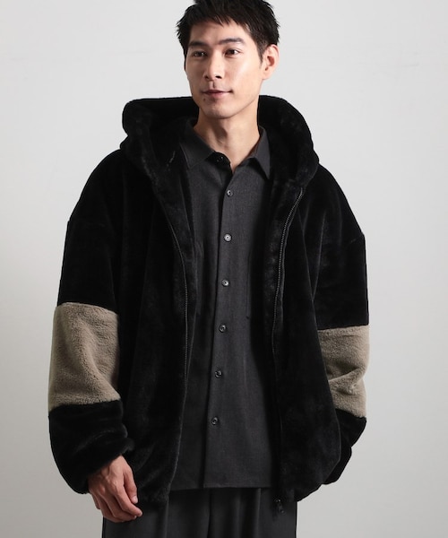 フードフェイクファーブルゾン｜ザショップティーケーの通販｜&mall