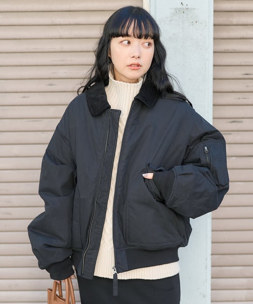 コットン フライトジャケット/中綿ブルゾン｜フリークスストアの通販