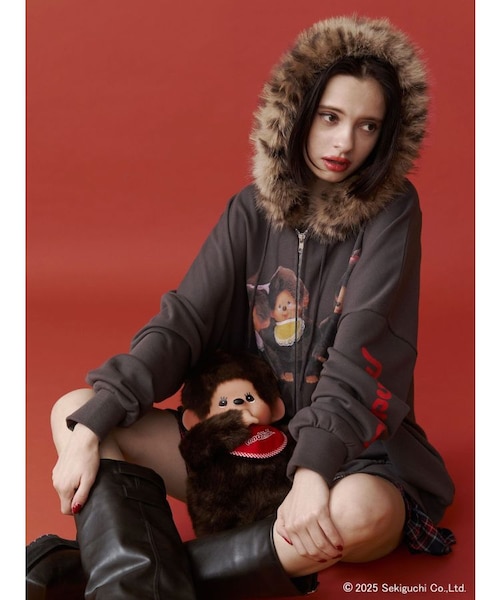 monchhichi×jouetie】ファードッキングZIPフーディ｜マークスタイラー