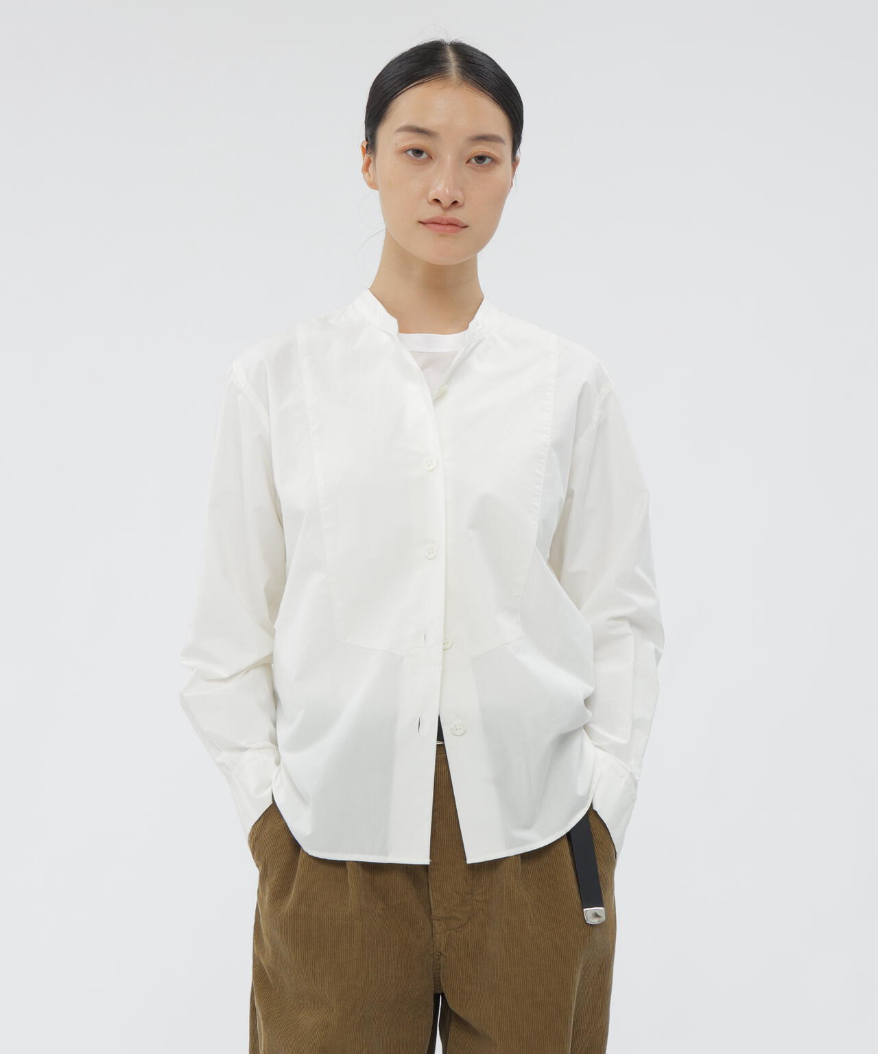 COTTON WOOL POPLIN SHIRT | MARGARET HOWELL（マーガレット・ハウエル