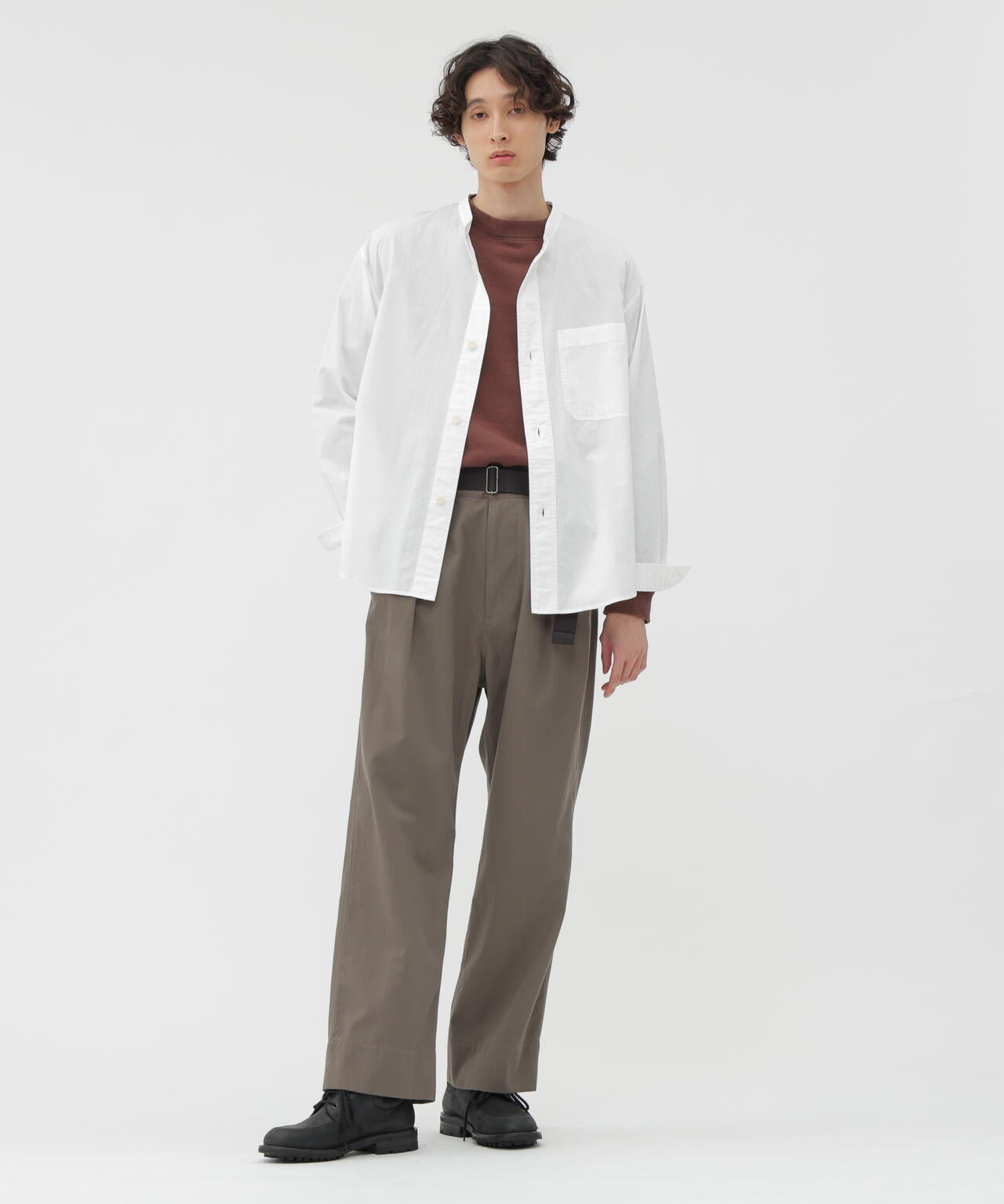 WOOL COTTON TWILL TROUSERS | MARGARET HOWELL（マーガレット