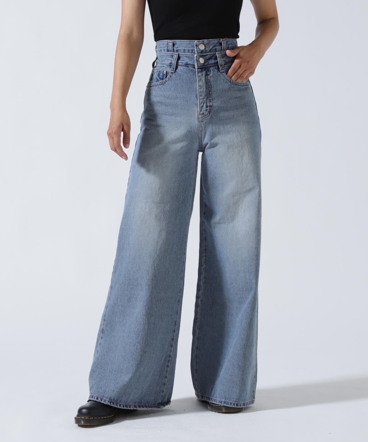 MITSUKI/ミツキ/Wウエストデニムパンツ | ROYAL FLASH（ロイヤル