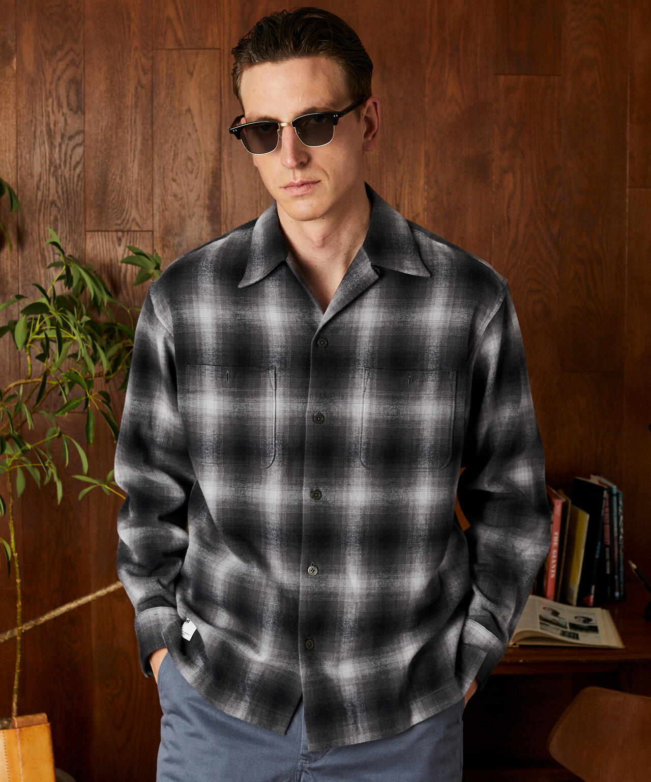 OMBRE CHECK FLANNEL LS SHIRT/オンブレチェック フランネル LSシャツ