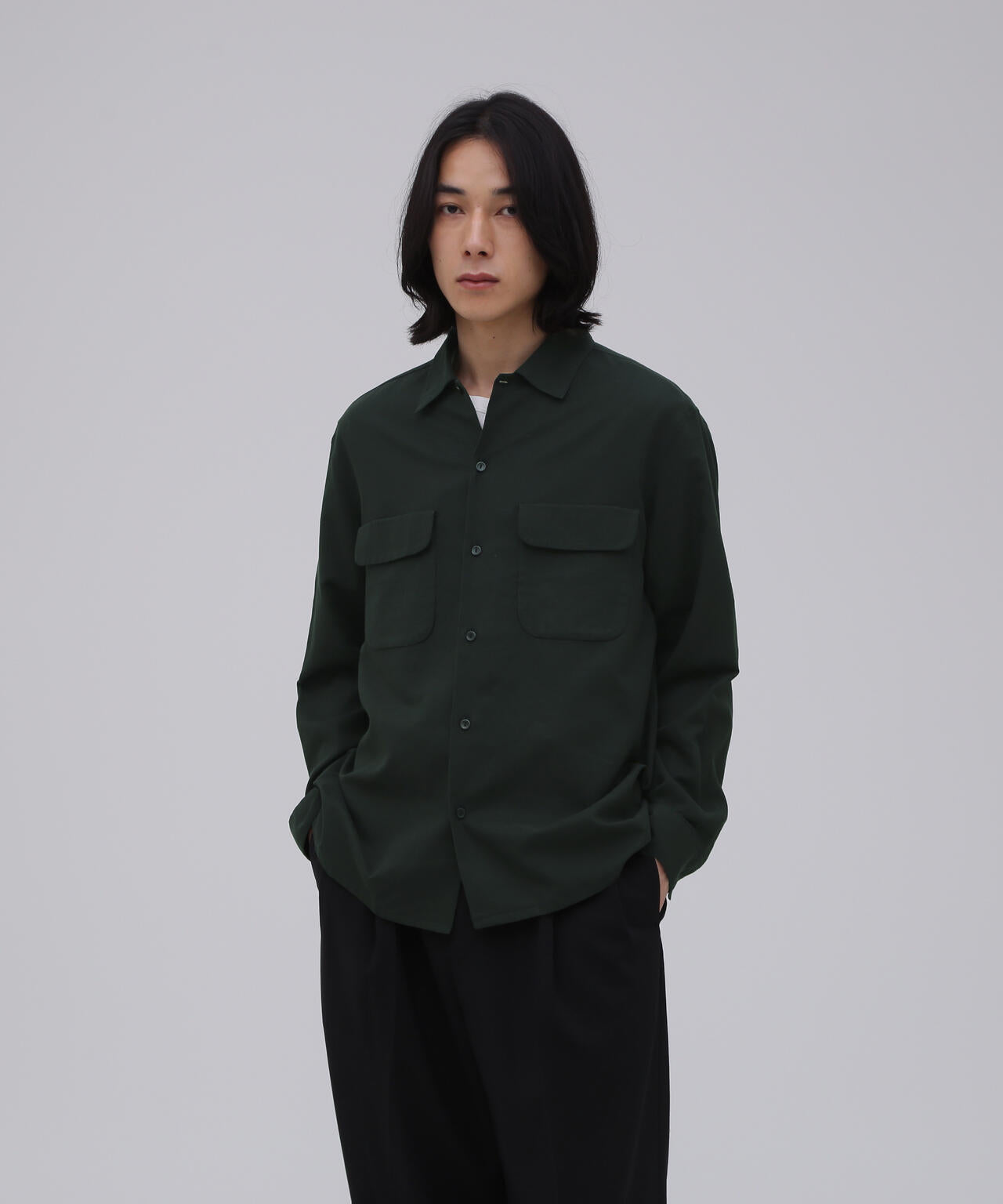 SEVEN BY SEVEN / FLAT COLLAR SHIRTS L/S-Soft strech Doub | THE