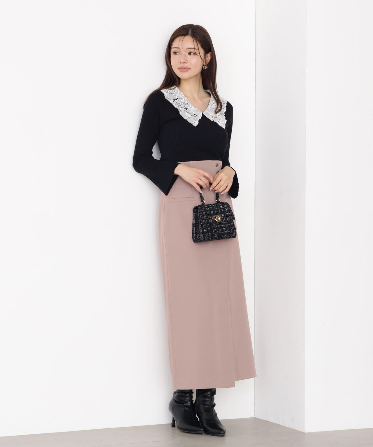 レース襟付きニット | PROPORTION BODY DRESSING（プロポーション