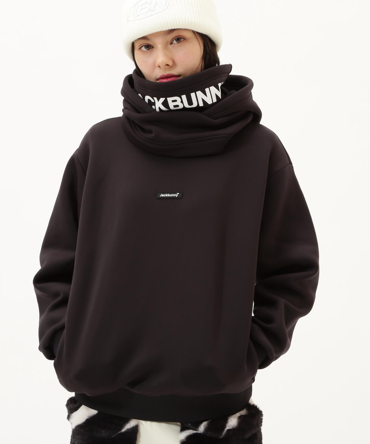 JBMINT】KARUISHI バラクラバ一体型フーディプルオーバー | Jack Bunny