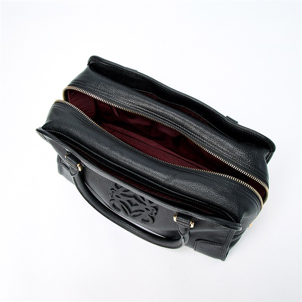 LOEWE アマソナ 36 ハンドバッグ ブラック ゴールド ゴードスキン