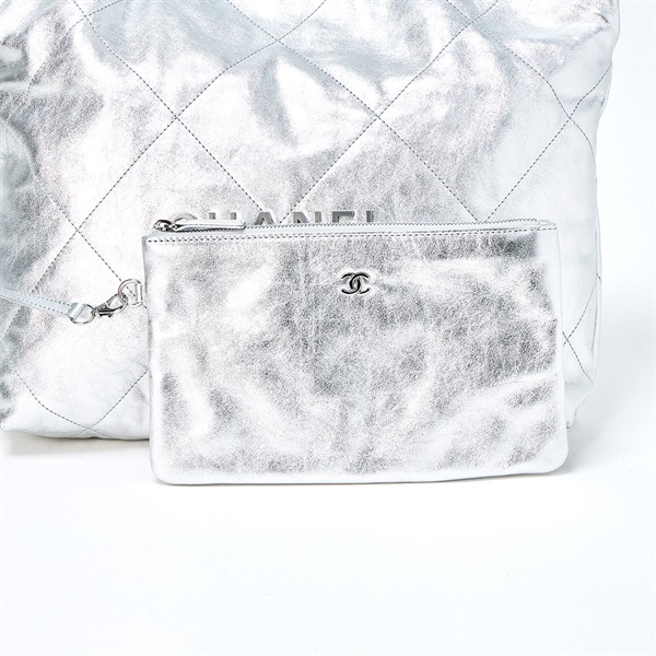 CHANEL シャネル22 スモール 2021年 ショルダーバッグ シルバー