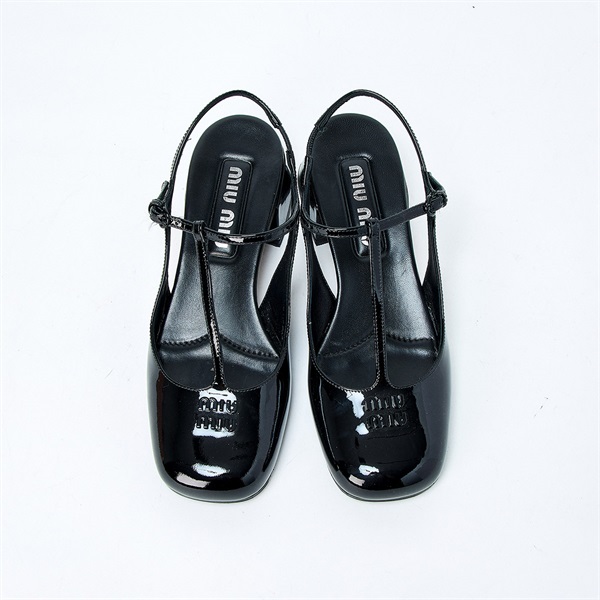 MIU MIU ミュール 37 ブラック パテントレザー | MixTHINKS（ミックス