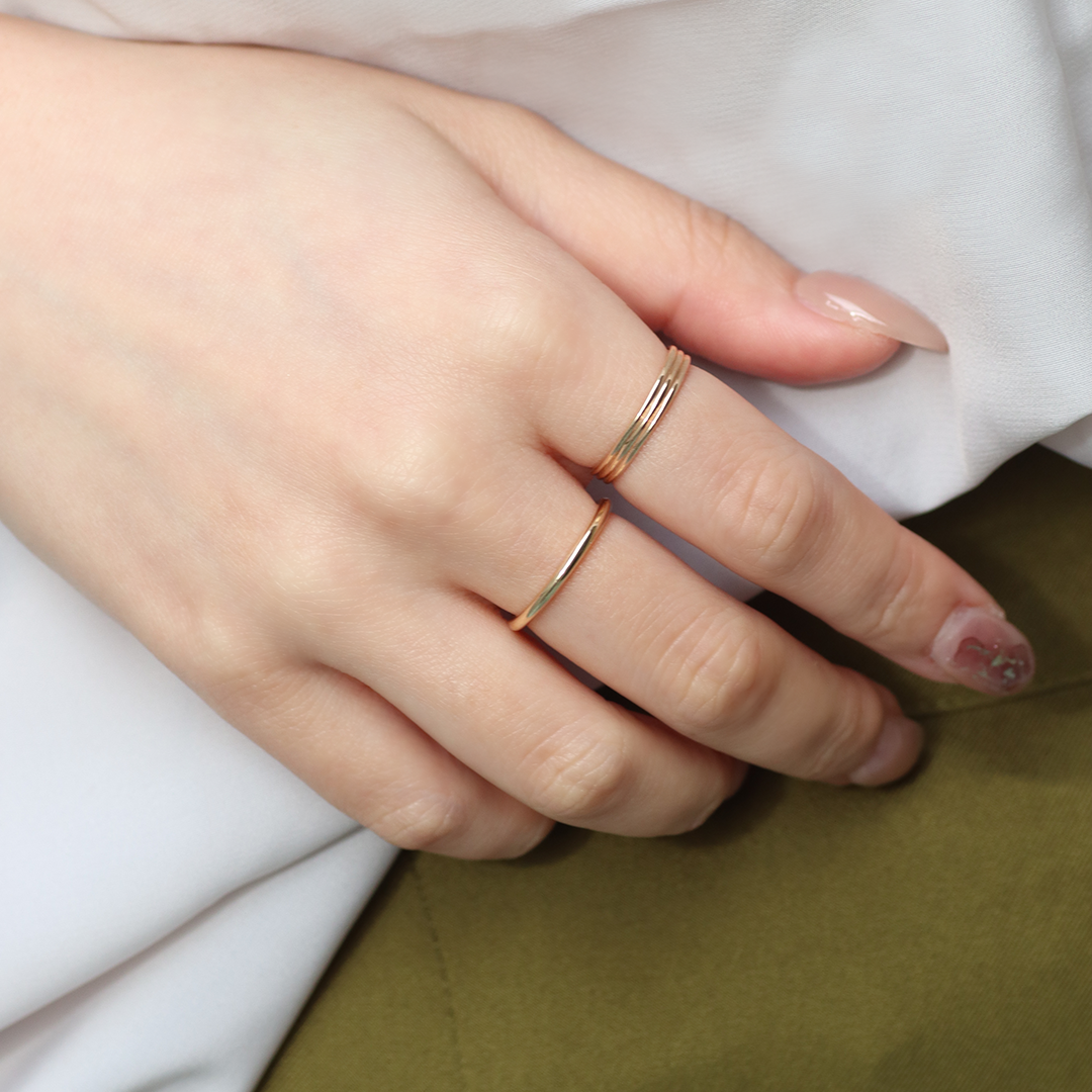 K10リング ダブルグルーブ｜MONATELIER（モナトリエ）公式｜K10 一粒