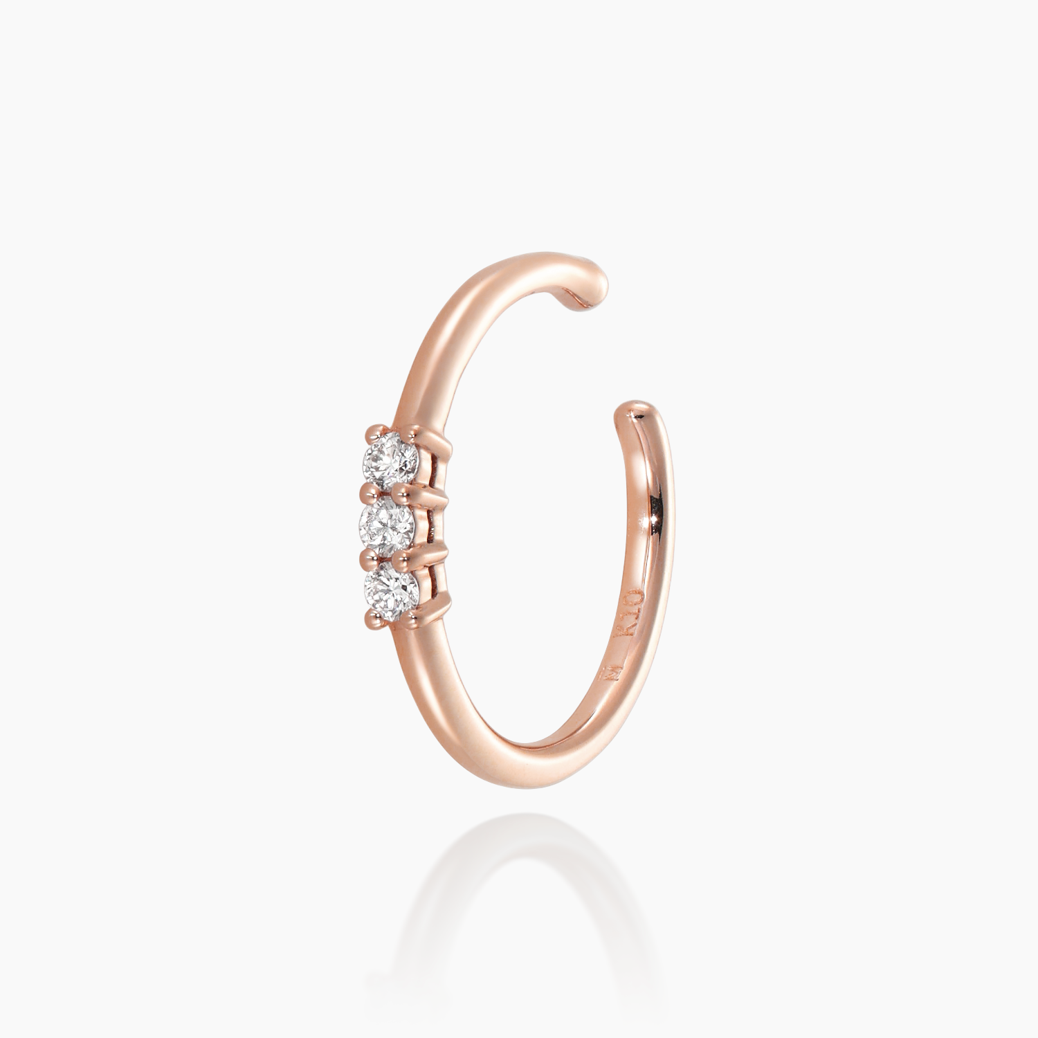 K10イヤーカフ ルカ ダイヤ｜MONATELIER（モナトリエ）公式｜K10 一粒