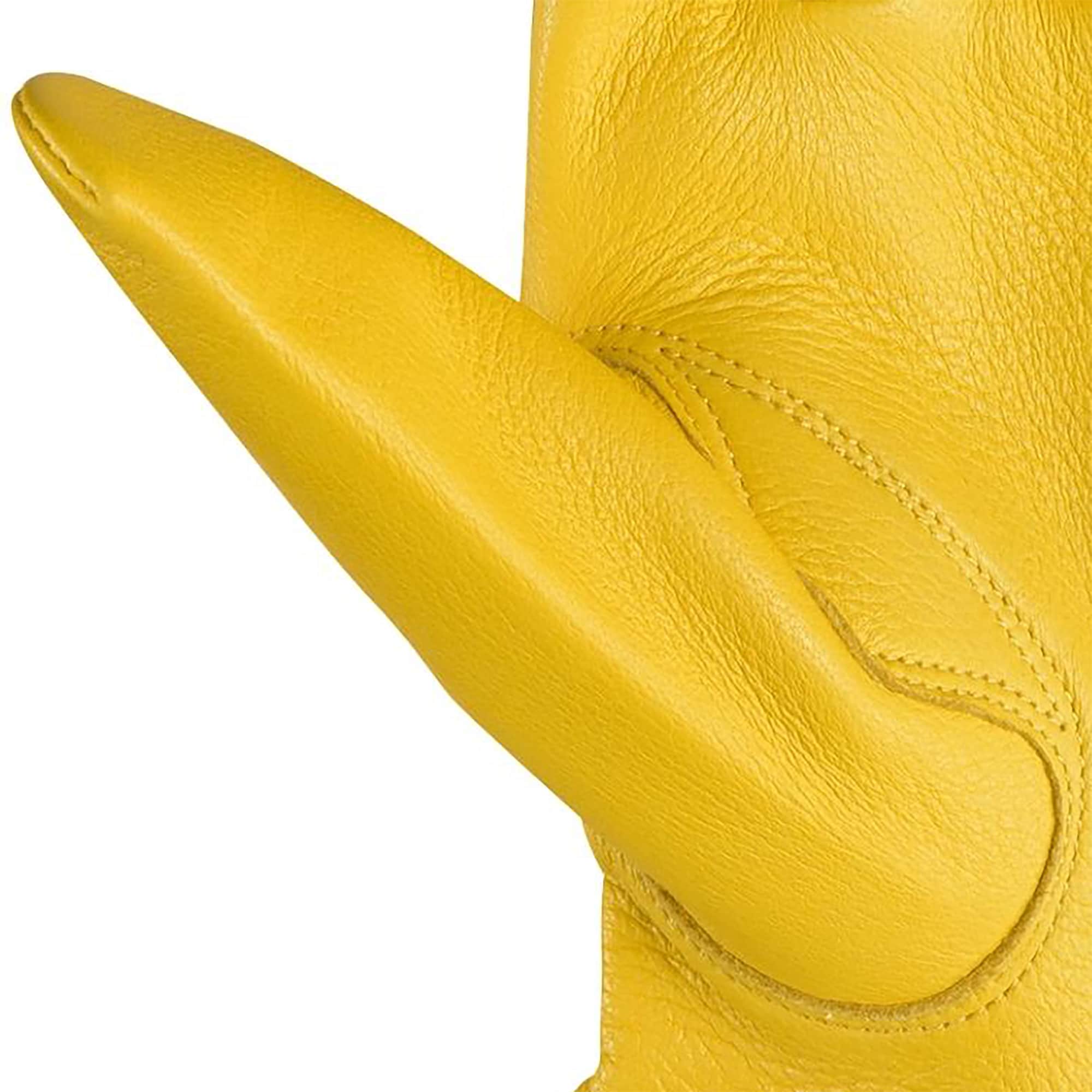 Wells Lamont X-large Yellow Leather Gloves, (1-Pair) 979XL-L01 at